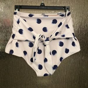 Kortni Jeane polka dot tie up front bottoms